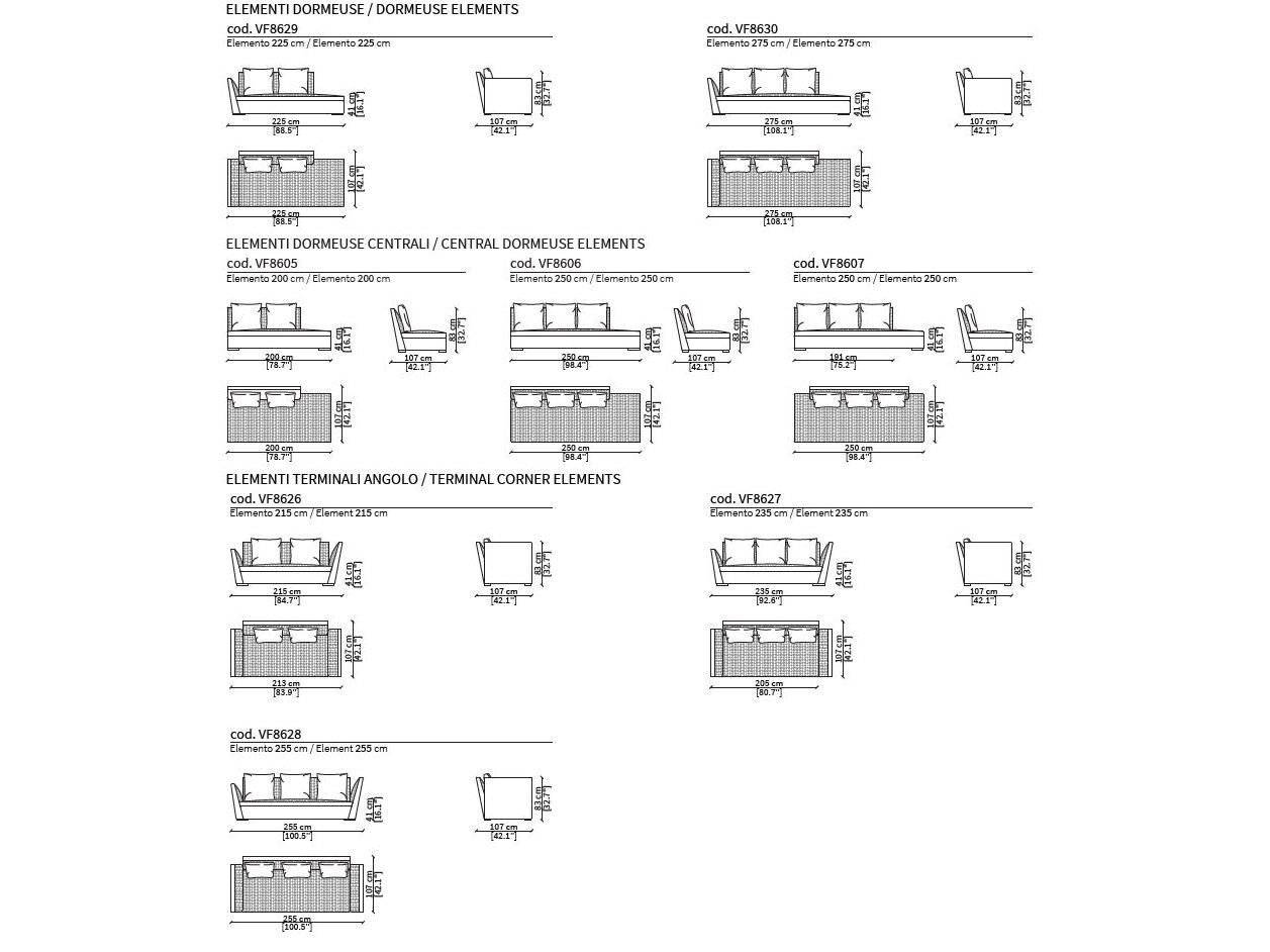 Модульный тканевый диван Vittoria Frigerio VISCONTI ARCH-00086175 - Вид №8