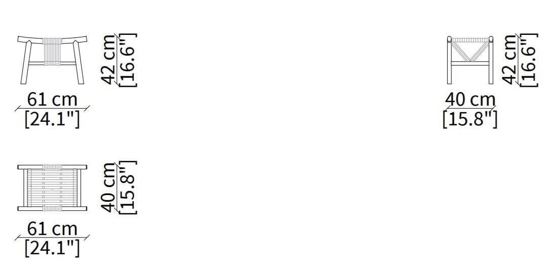 Табурет из массива дерева Frigerio Хули ARCH-00066197 - Вид №4