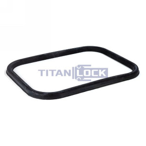 Уплотнение люка прямоугольного 760х460 мм, EPDM TLTSR76X46 TITAN LOCK