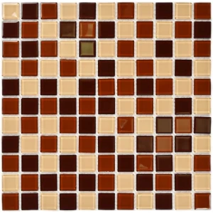 Мозаика Вива Toffee mix стекло 30x30 см, цвет коричневый