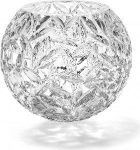 10620311 Avdeev Crystal Ваза интерьерная для цветов "Шар" "Лето" малая Хрусталь