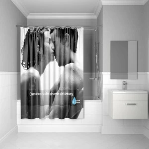 SCID160P Штора для ванной комнаты 200*180 см полиэстер romance IDDIS Basic