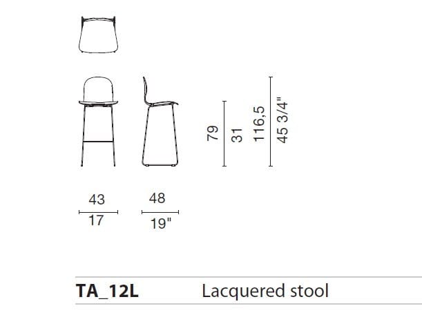 Штабелируемый мягкий стул из кожи или ткани CAPPELLINI Тейт ARCH-00100014 - Вид №6