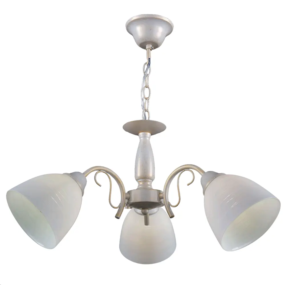 Люстра потолочная Богема 3 лампы 9 м² цвет белый РОССВЕТ STLM-2002506 - Вид №2