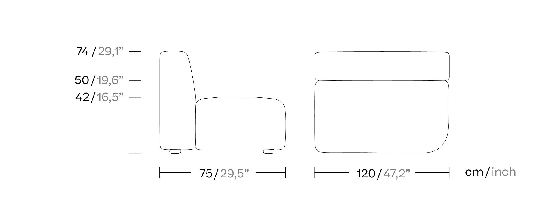 Модульный тканевый диван Kettal Диван O ARCH-00115416 - Вид №4