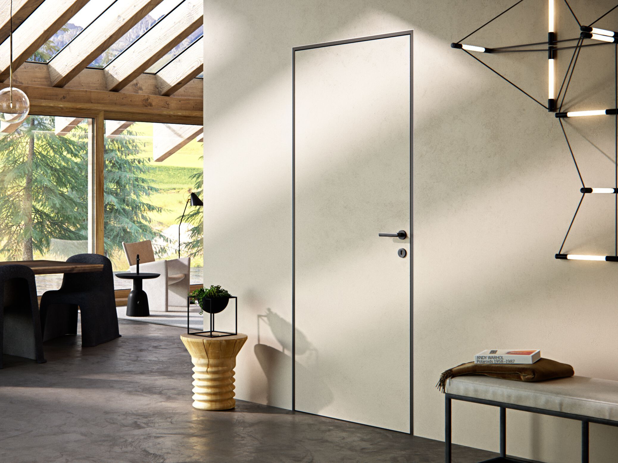 Деревянные стены заподлицо двери FERREROLEGNO ноль ARCH-00087940 - Вид №1