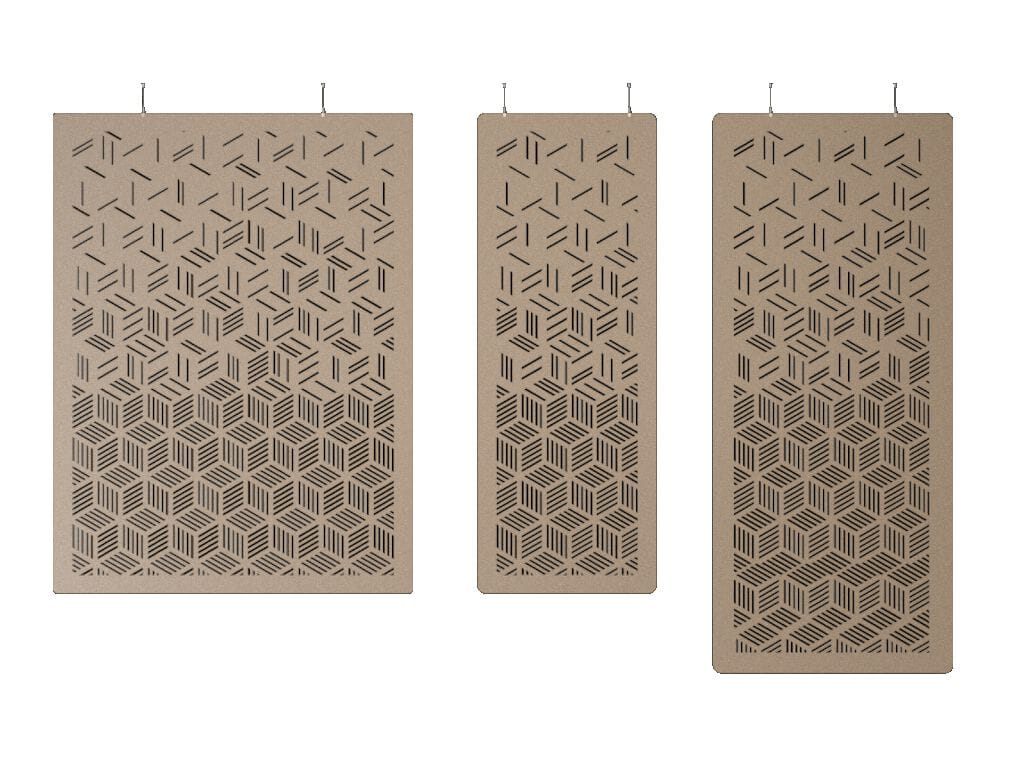 Рециркулированный ПЭТ звукопоглощающий подвесной офисный перегородка IMPACT ACOUSTIC® KYVOS ARCH-00070466 - Вид №1