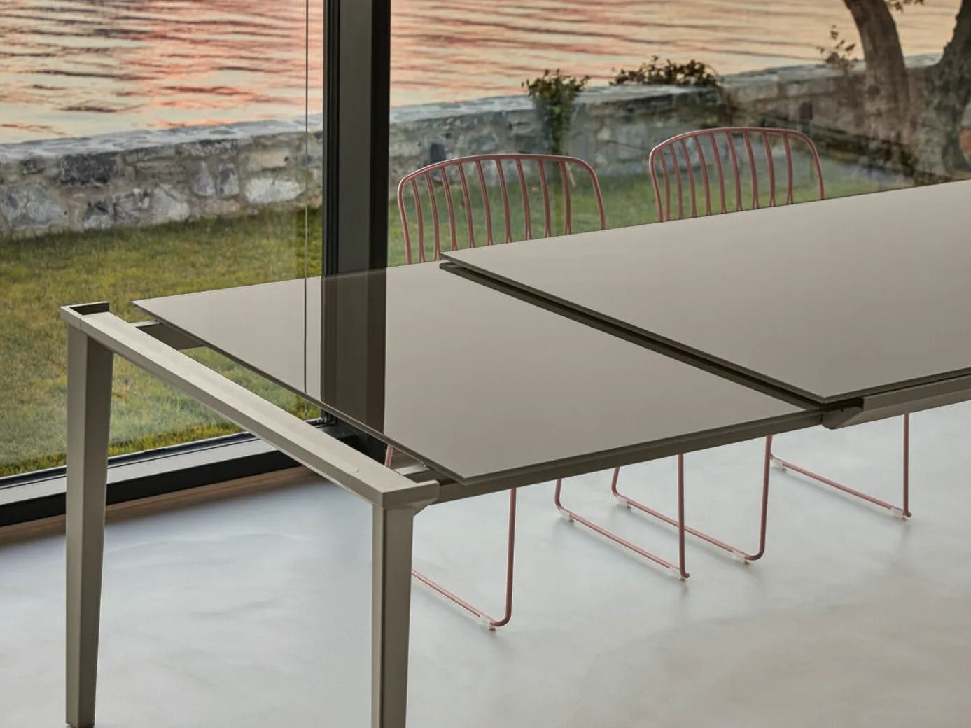 Выдвижной металлический обеденный стол и Супермармо Bontempi Casa ECHO ARCH-00029914 - Вид №3