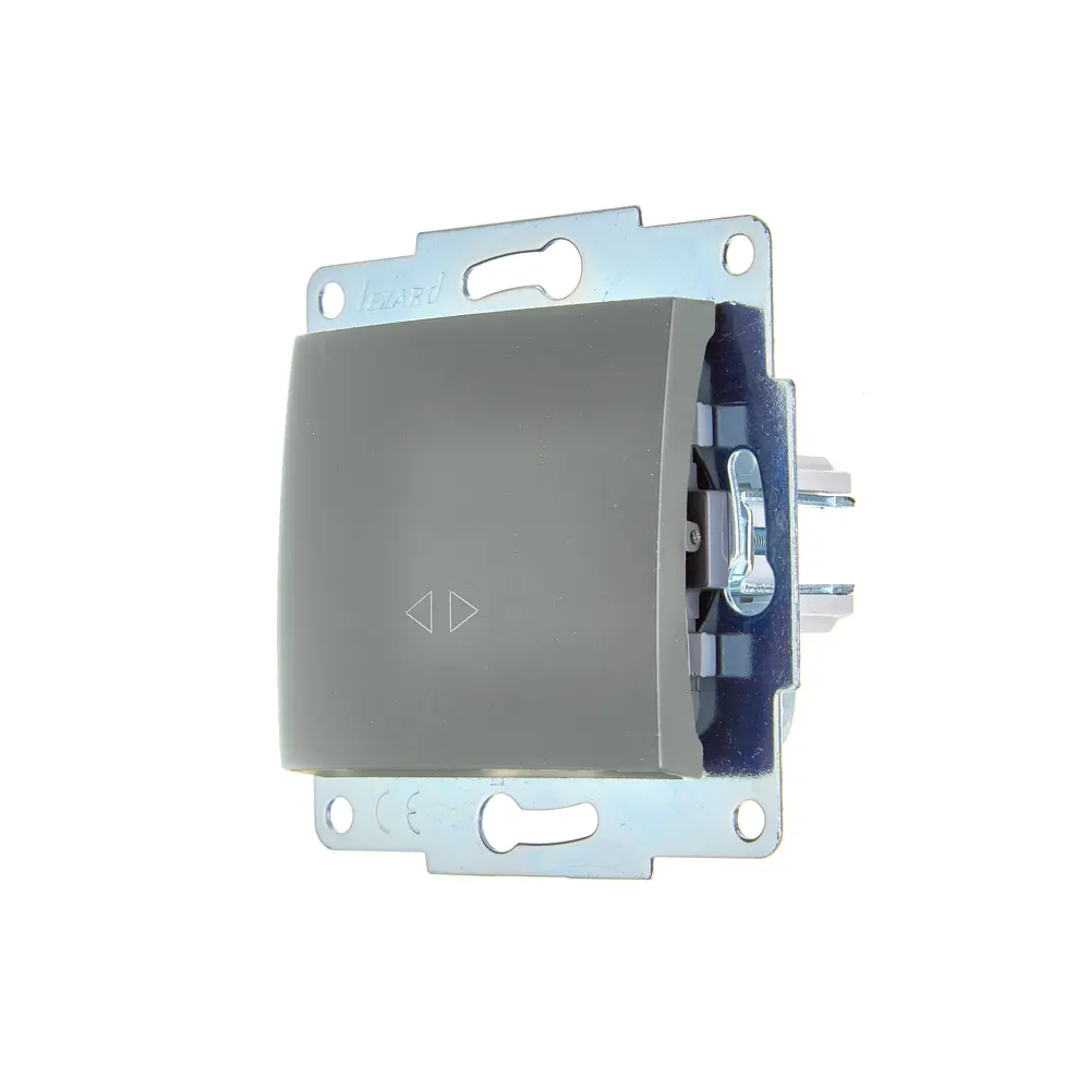 Выключатель промежуточный встраиваемый Lezard Asti 1 клавиша цвет платина STLM-2150068 - Вид №1