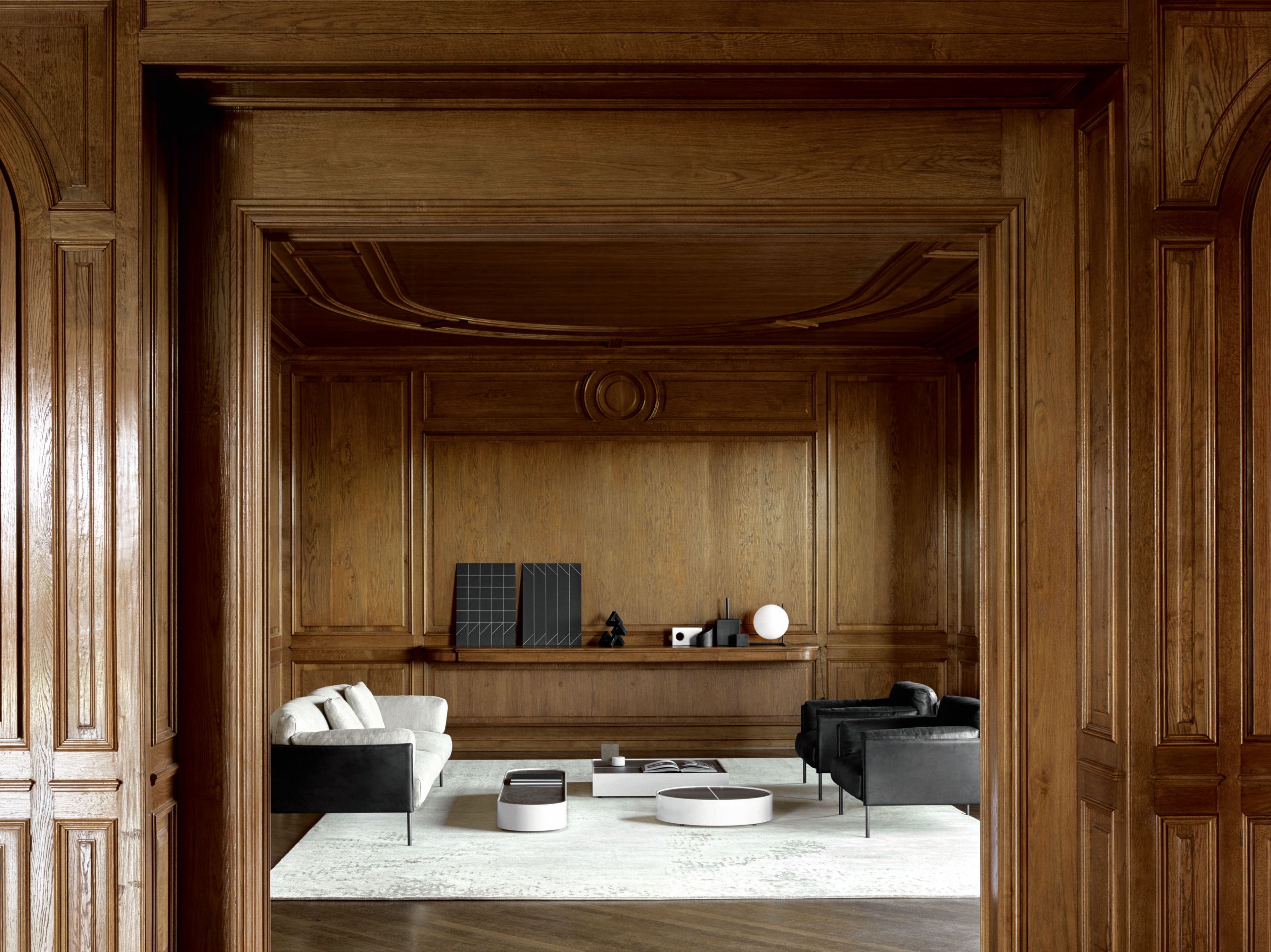 Деревянный прямоугольный журнальный столик с отсеком для хранения Living Divani FLAP ARCH-00049891 - Вид №7