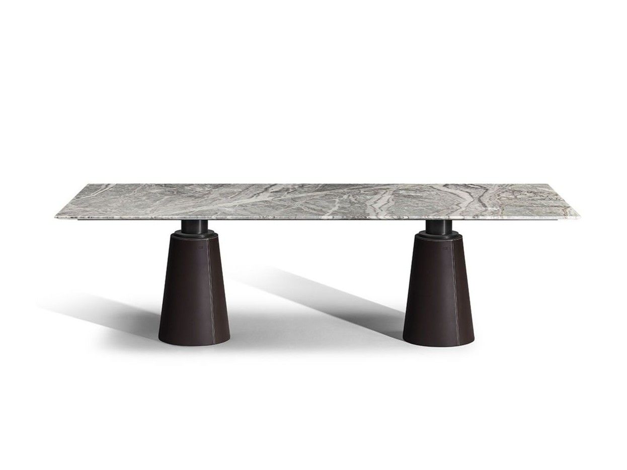 Прямоугольный стол с мраморной столешницей Poltrona Frau коллекция-столы и стулья ARCH-00106123 - Вид №1