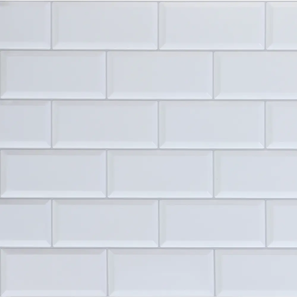 GRACE Панель ПВХ листовая Белая плитка 966×484 мм для интерьера 81968449 STLM-0016028