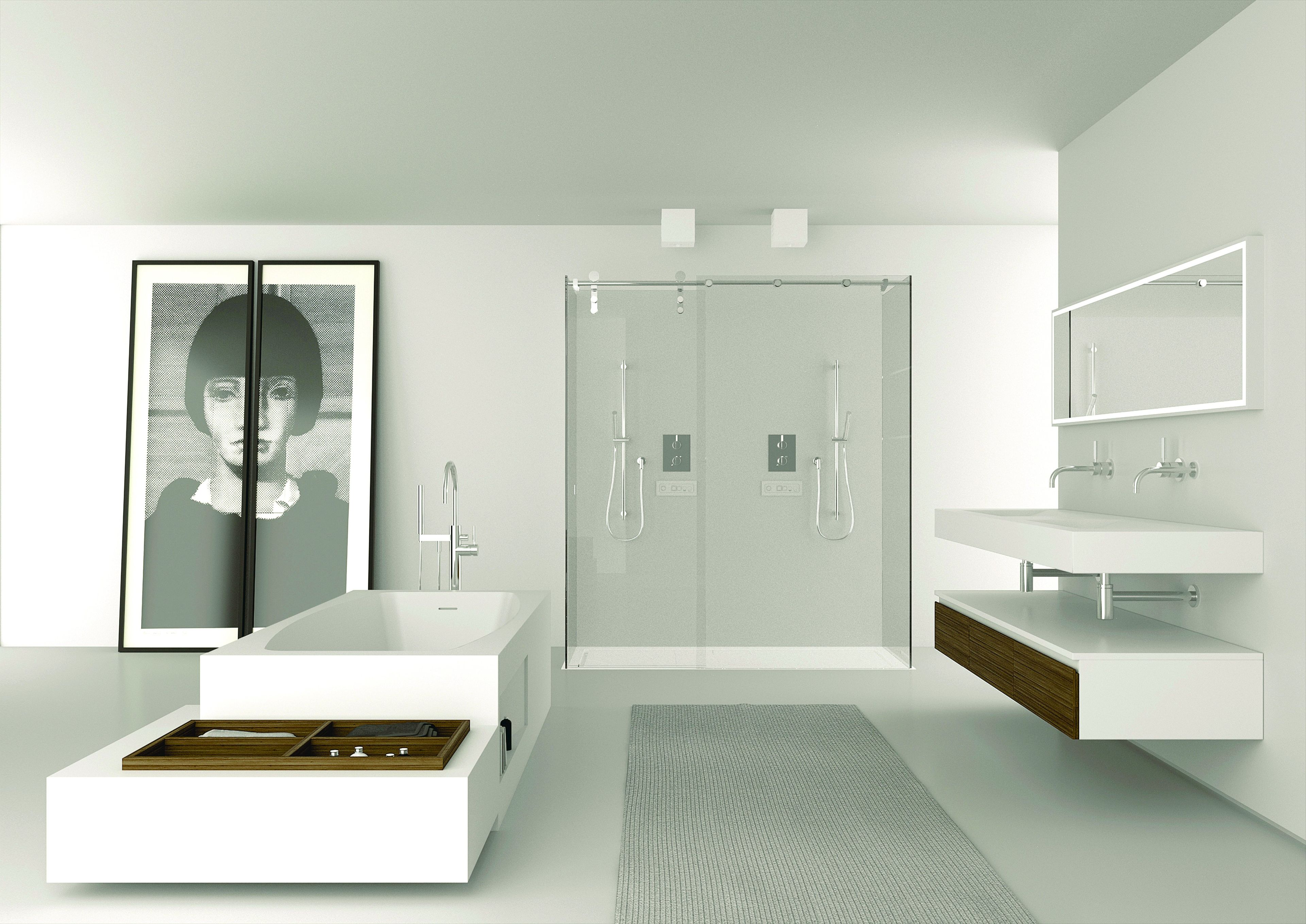 2-местная стеклянная прямоугольная душевая кабина с раздвижной дверью MOMA Design ST. 200 ARCH-00033286 - Вид №4