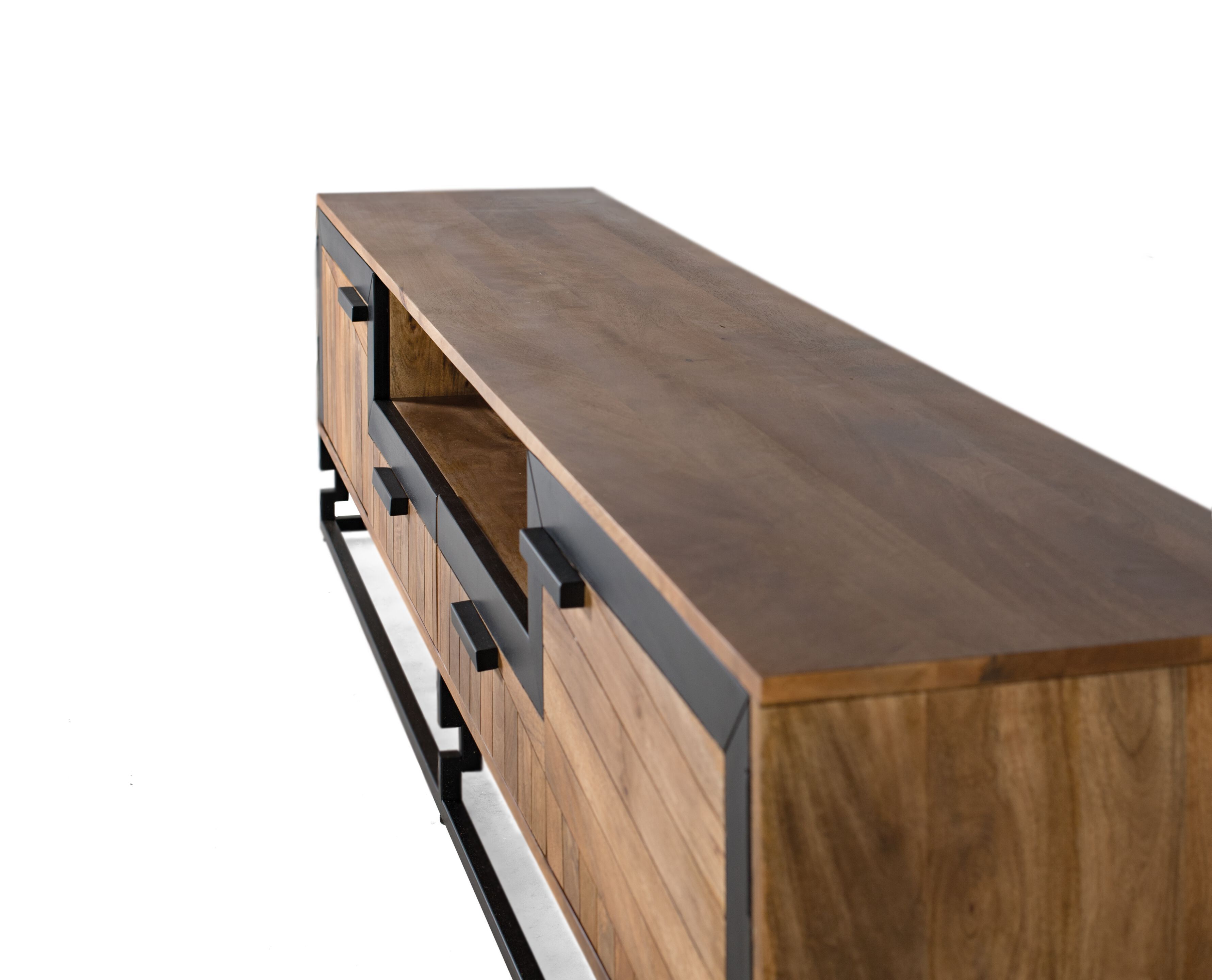 Низкий ТВ-шкаф в манго Giner y Colomer 1547 ARCH-00027765 - Вид №3