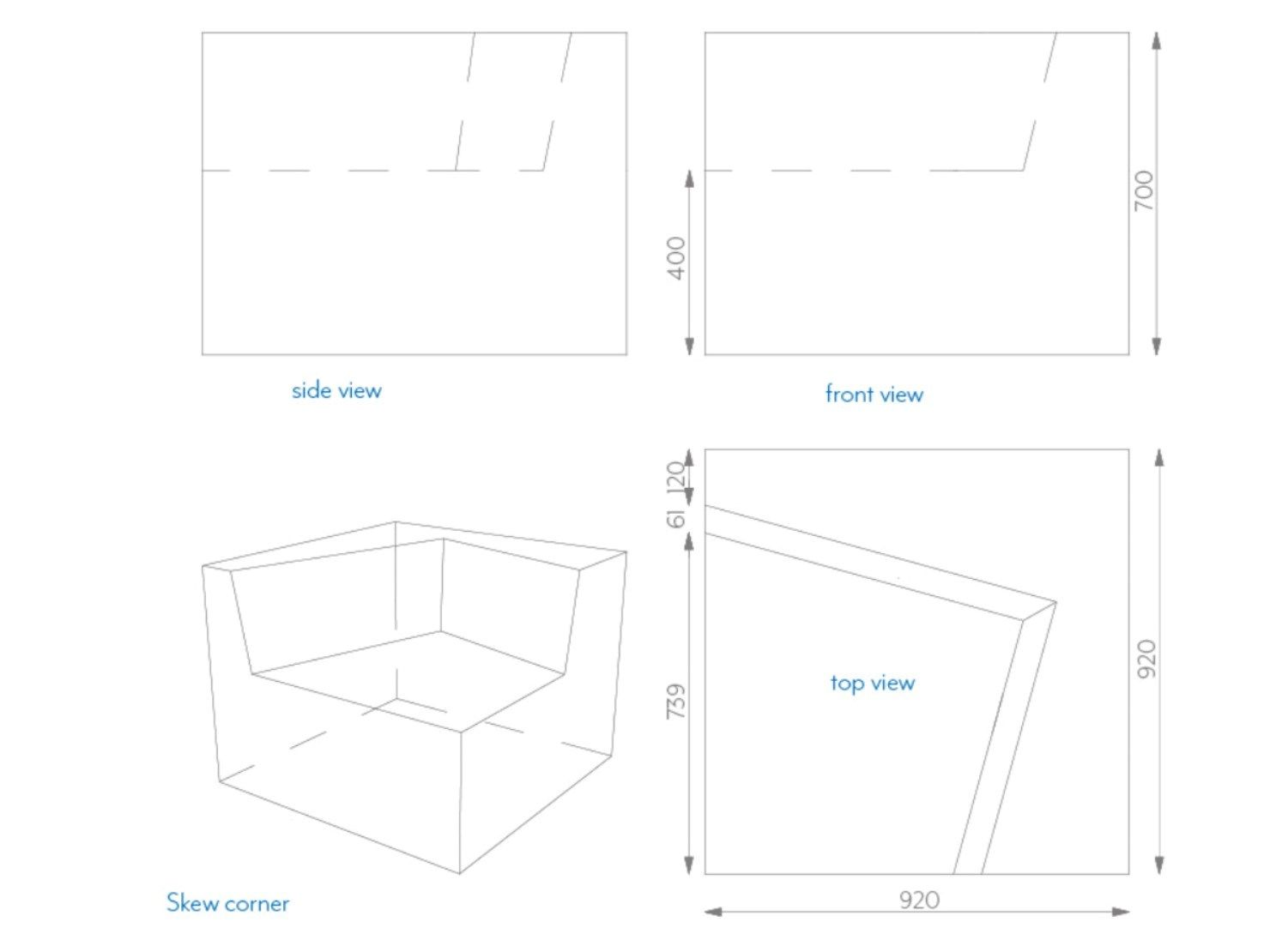 QM Foam кресло для контракта Quinze & Milan Skew ARCH-00079001 - Вид №3