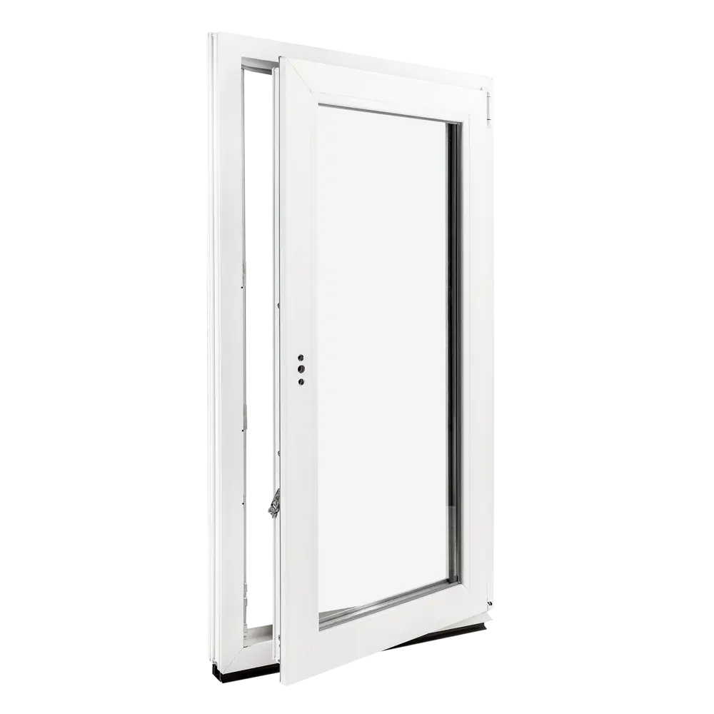 Окно пластиковое ПВХ Deceuninck одностворчатое 1200x600 мм (ВxШ) правое двуxкамерный стеклопакет белый/белый STLM-2033755 - Вид №2