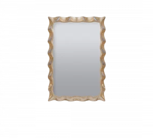 Gentry Home Адель Mirror hand carved wood frame Шампанское серебро GH100471