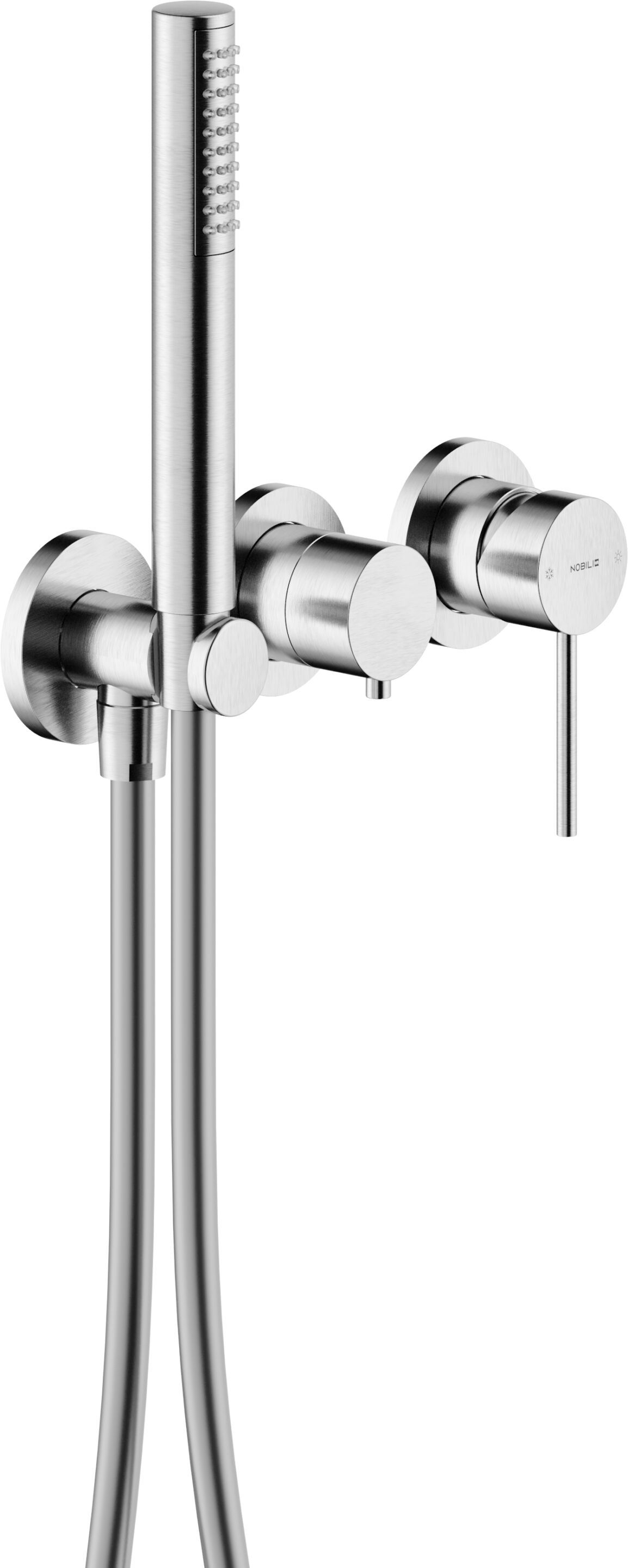 Однорычажный смеситель для душа с 3 отверстиями и ручным душем Nobili Velis ARCH-00073970 - Вид №12