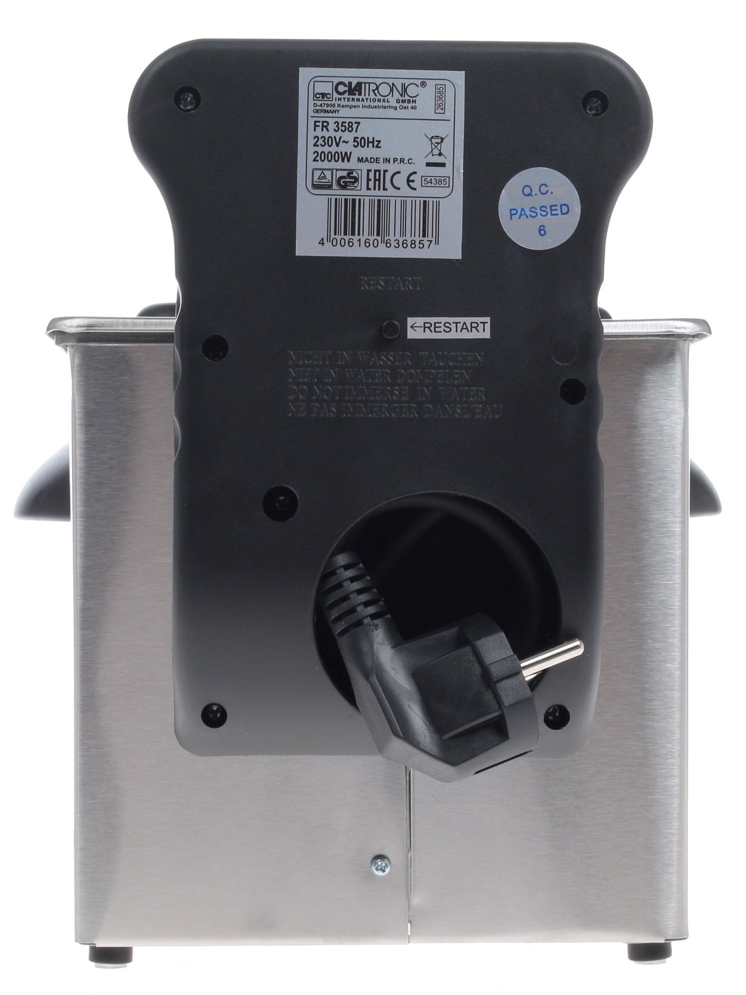 1122173 Фритюрница Clatronic FR 3587 серебристый STDN-0123512 - Вид №7