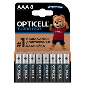 Батарейка алкалиновая Opticell Turbo Max LR03 AAA 8 шт.