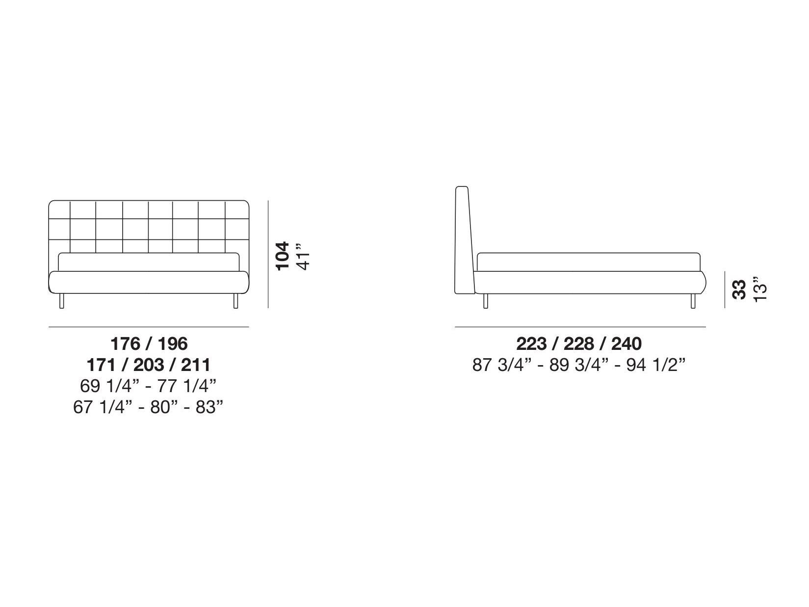 Двуспальная кровать-контейнер с капитонным изголовьем Alf DaFrè MIRAM ARCH-00150049 - Вид №15