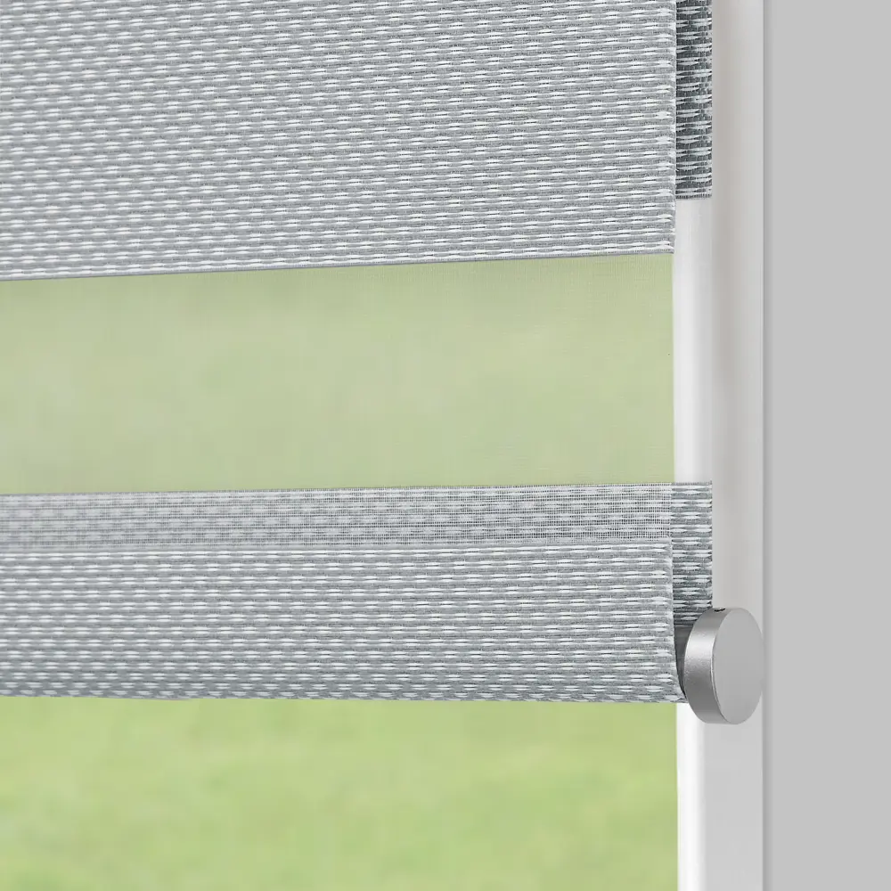 Рулонная штора день-ночь KREAFORTA Novosiberia серая 65×175 см 89408658 STLM-1579889 - Вид №5