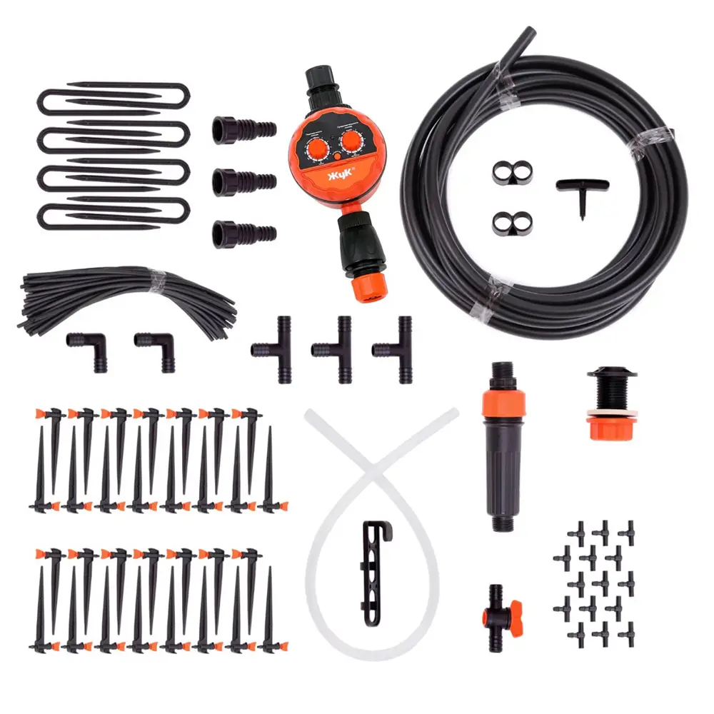 91244324 Комплект для капельного полива Жук 7305-00 на 60 растений с таймером STLM-0949174