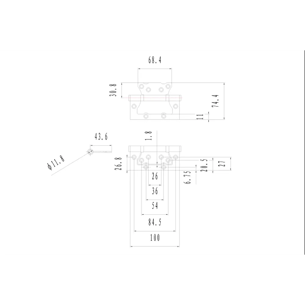 Петля без врезки E-2BB-100 цвет старая медь ФАБРИКА ЗАМКОВ STLM-2068348 - Вид №2