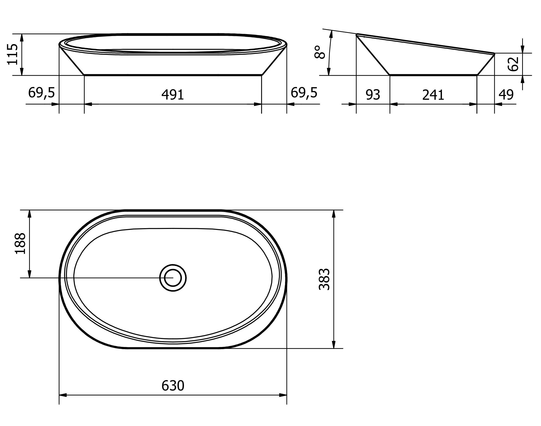 Овальная столешница EVER Life Design Comfort 49 ARCH-00085282 - Вид №4