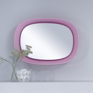 3053.244 Зеркало интерьерное Scoop light pink Синтетическая рама Deknudt Sales DM