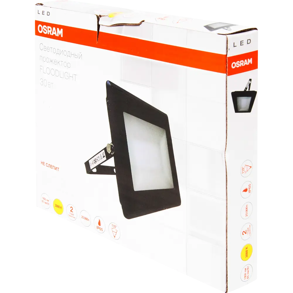 Прожектор светодиодный уличный SMD Osram 30 Вт 3000К IP65 STLM-2187974 - Вид №5