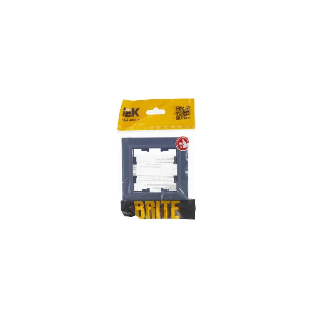 Рамка для розеток и выключателей IEK Brite 1 пост цвет маренго STLM-2137975 - Вид №3