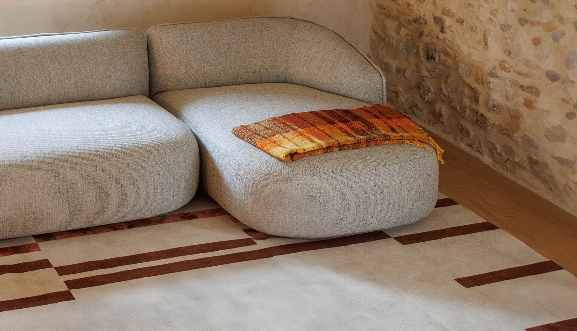 Секционный тканевый диван с полуостровом True Design SIBYLLA ARCH-00027547 - Вид №4