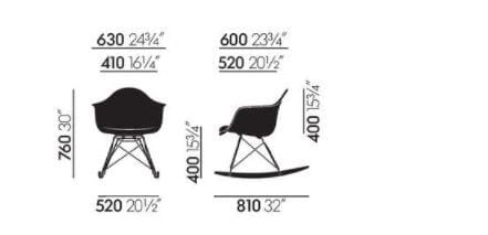 Кресло-качалка из полипропилена со встроенной подушкой VITRA Eames Plastic Chair ARCH-00119666 - Вид №13