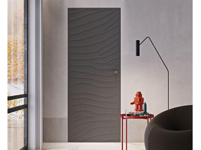 Лакированная распашная дверь Pail Serramenti ANIMALIER ZEBRE ARCH-00112762