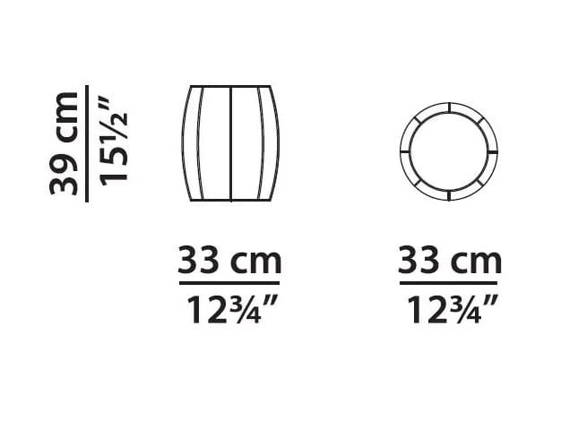 Круглый кожаный пуф Baxter BONGO ARCH-00048222 - Вид №1