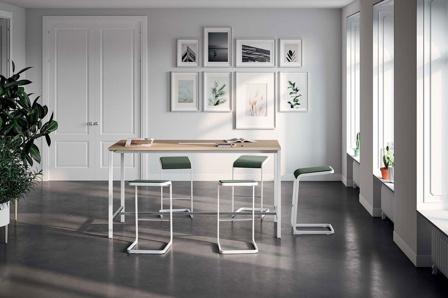 Консольный офисный стул Quadrifoglio Group дизайн-офис ARCH-00040294 - Вид №1