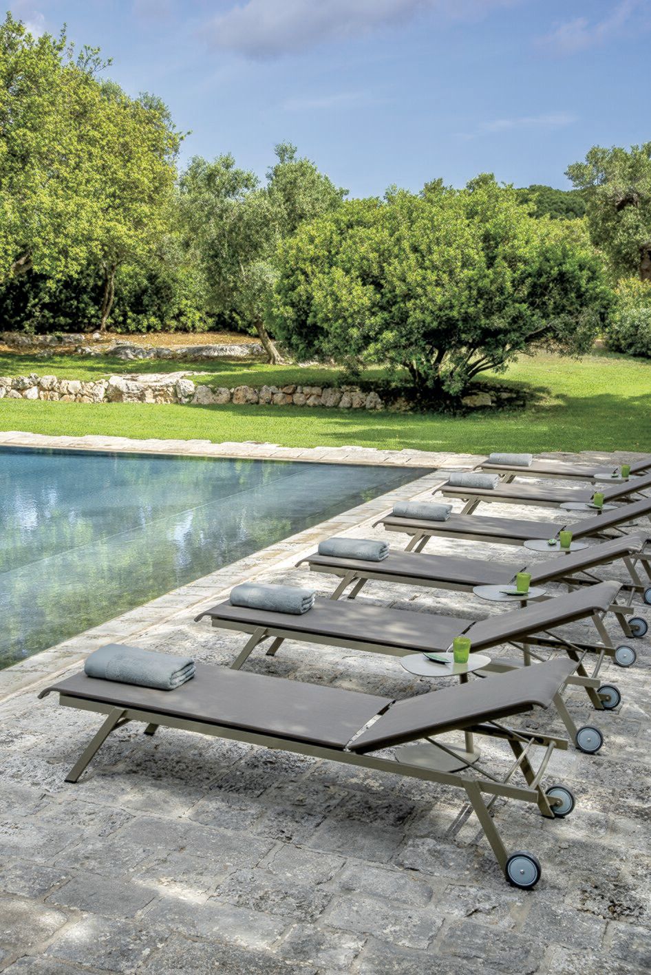 Лежак для сада с колесами Ethimo эликсир ARCH-00045621 - Вид №12