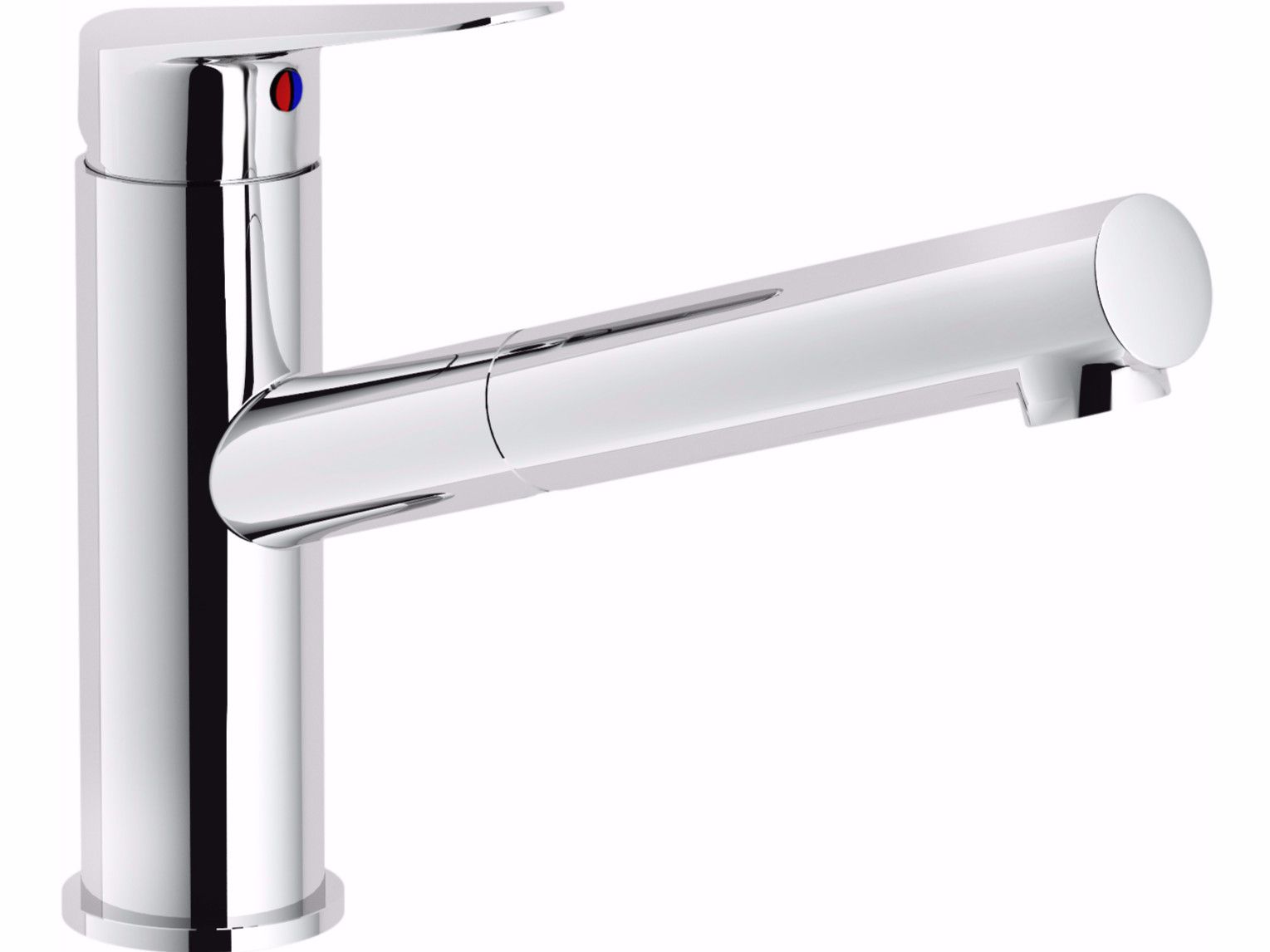 Смеситель для кухни на одно отверстие с выдвижным ручным душем Nobili Blues ARCH-00108304 - Вид №1