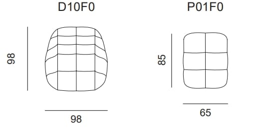 Кресло capitonné из ткани AERRE ITALIA Diamant ARCH-00071400 - Вид №2