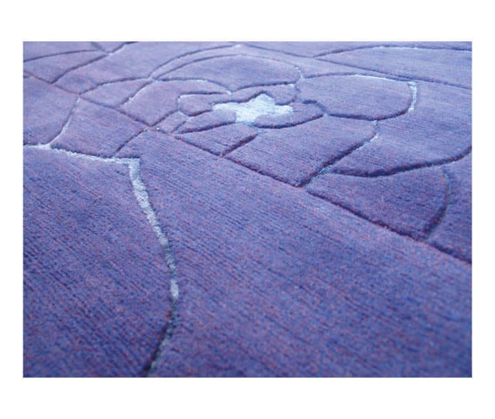 Прямоугольный однотонный ковер ручной работы Garbarino FLORA ARCH-00103573 - Вид №1