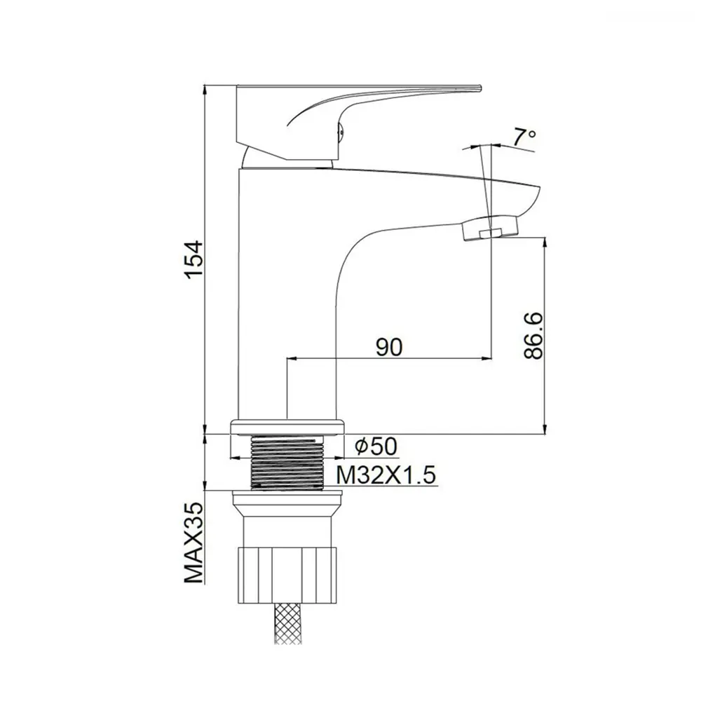 Смеситель для раковины Culto Drop однорычажный цвет хром STLM-2158285 - Вид №5