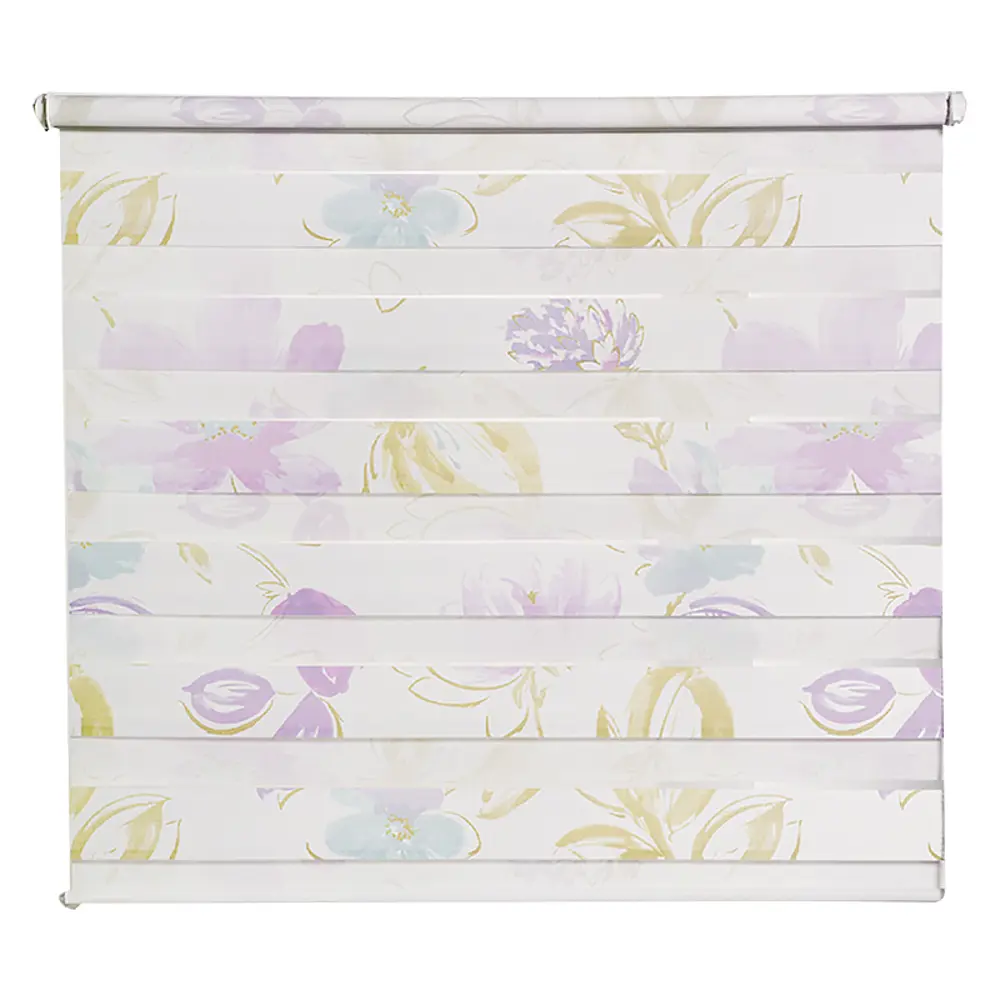 Штора рулонная День-ночь 90x160 см цветы GARDENA STLM-2131426