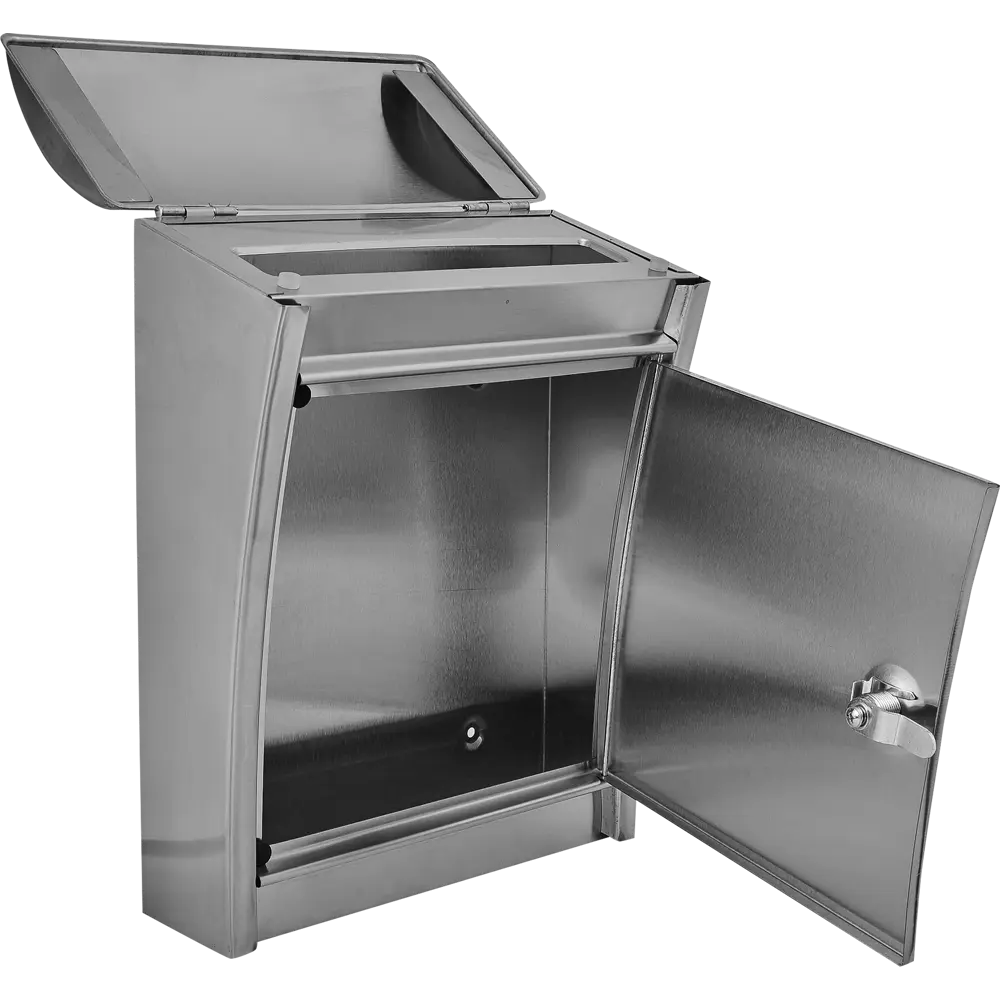 Почтовый ящик Standers 26.3x33.3x12.3 см нержавеющая сталь цвет серый STLM-2181708 - Вид №1