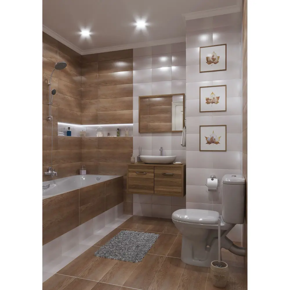 Керамогранит Artens Forest 20х60 1.08 м2 цвет светло-коричневый STLM-2040347 - Вид №3