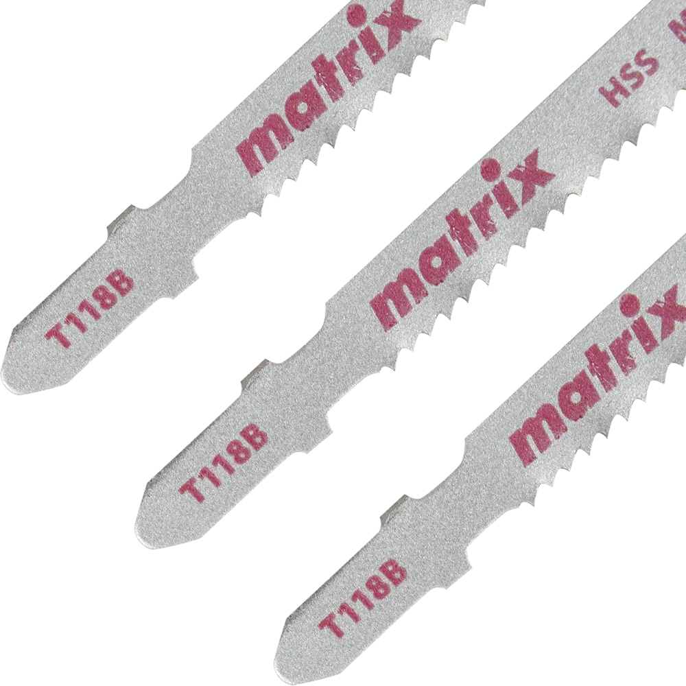 Пилка для лобзика по металлу Matrix T118B, 3 шт STLM-2137089 - Вид №2