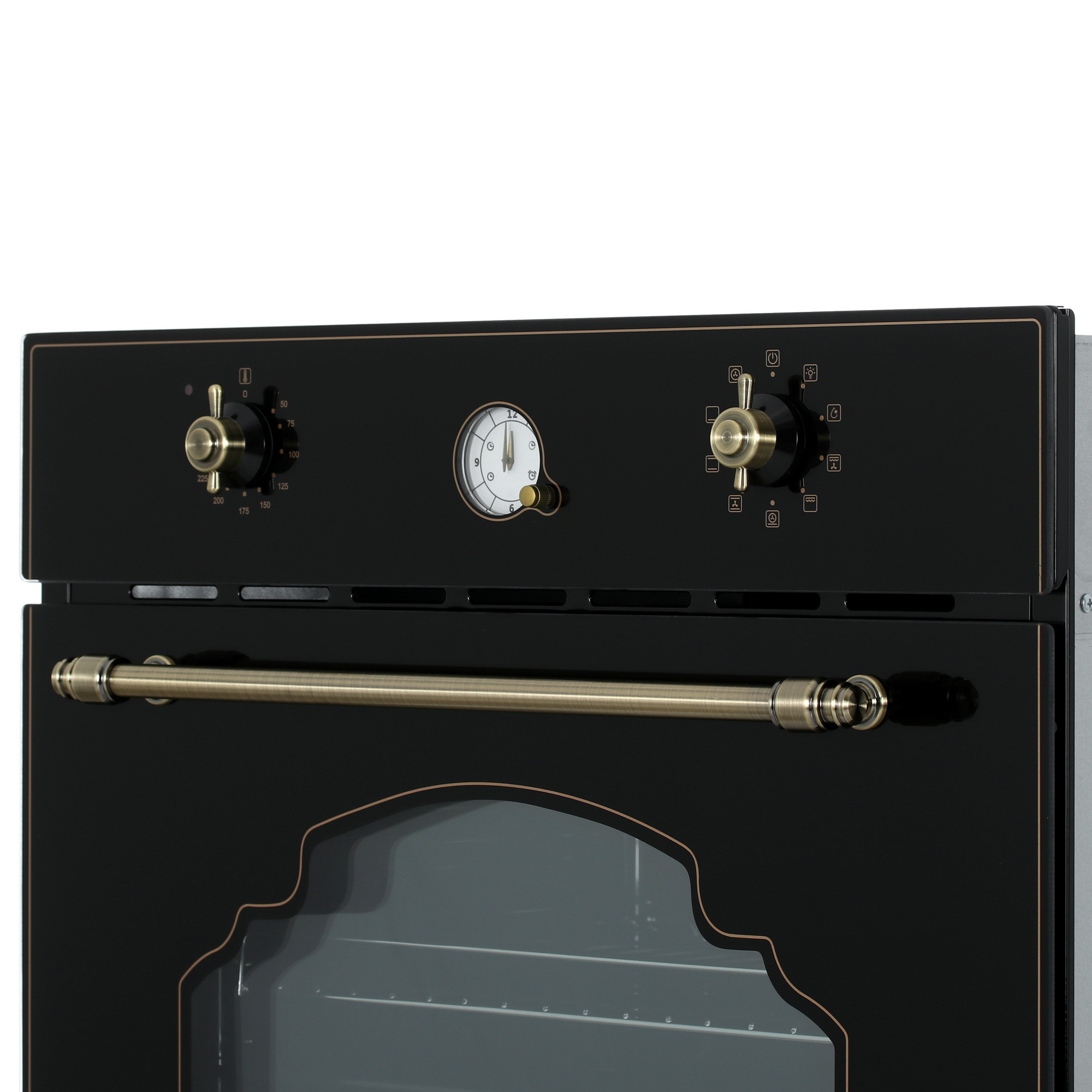 9121455 Электрический духовой шкаф Monsher MOE 6192 RN Bronze черный STDN-0002934 - Вид №3