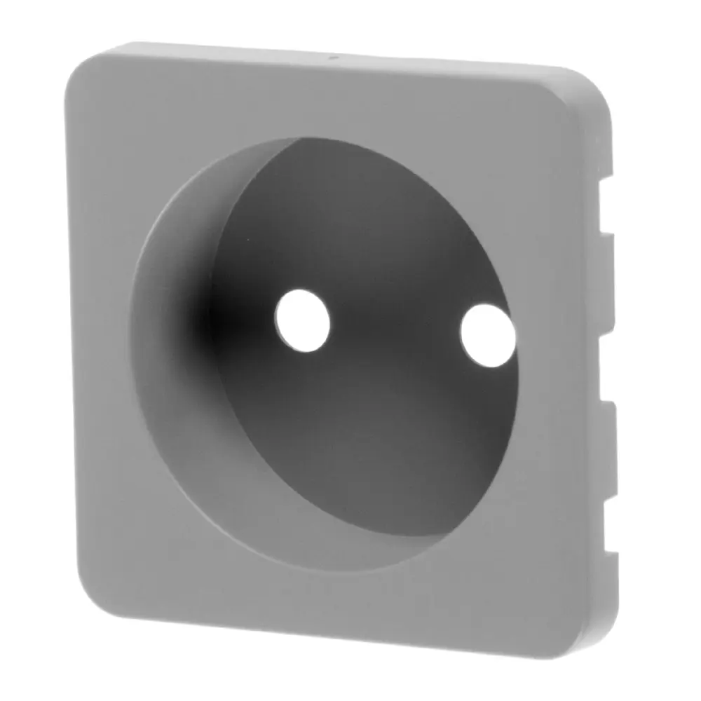 Накладка для розетки без заземления Lexman Cosy, цвет серый STLM-2092421 - Вид №1