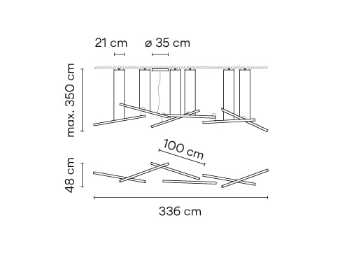 ПММА светодиодный подвесной светильник Vibia ARCH-00071426 - Вид №5