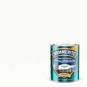 Грунт-эмаль 3 в 1 Hammerite гладкая полуматовая цвет белый 2.5